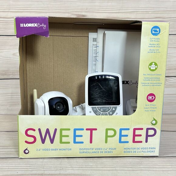 Lorex SWEET PEEP Baby Monitor 2.4" Screen Pan Tilt Camera Night Vision Lullaby - Picture 9 of 15